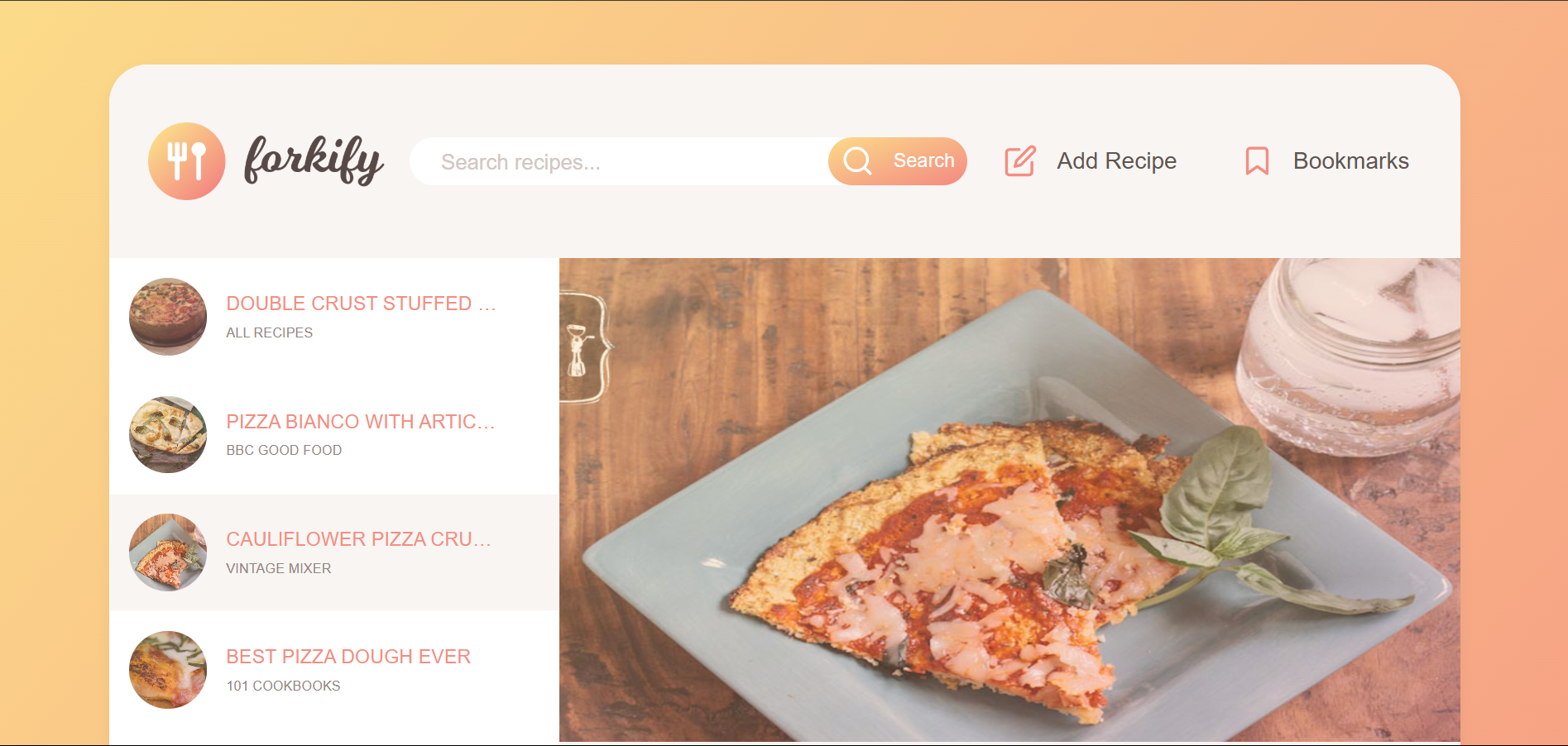 Recipe Application
